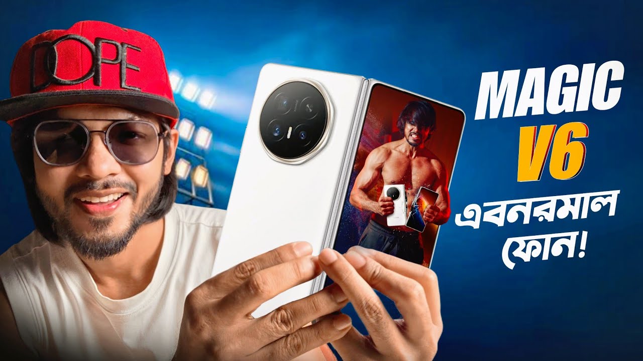 Honor Magic V6 foldable smartphone with large inner display and triple camera setup
