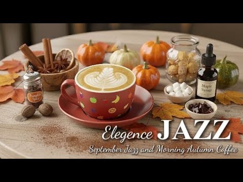 Golden Hour Autumn Jazz ✨ Café Relaxing Music | Equinox Ember