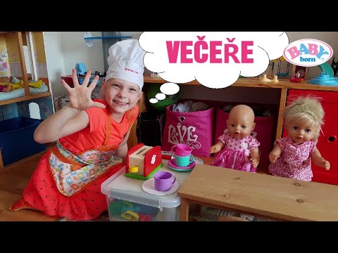 Pojď si hrát💕, epizoda - Večeře | Film s Baby born | Máma v Německu