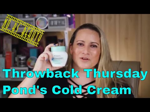 Throwback Thursday -- Pond's Cold Cream Cleanser Review