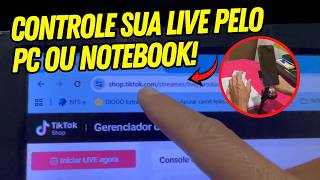 Como Controlar Live do TikTok Shop pelo PC ou Notebook
