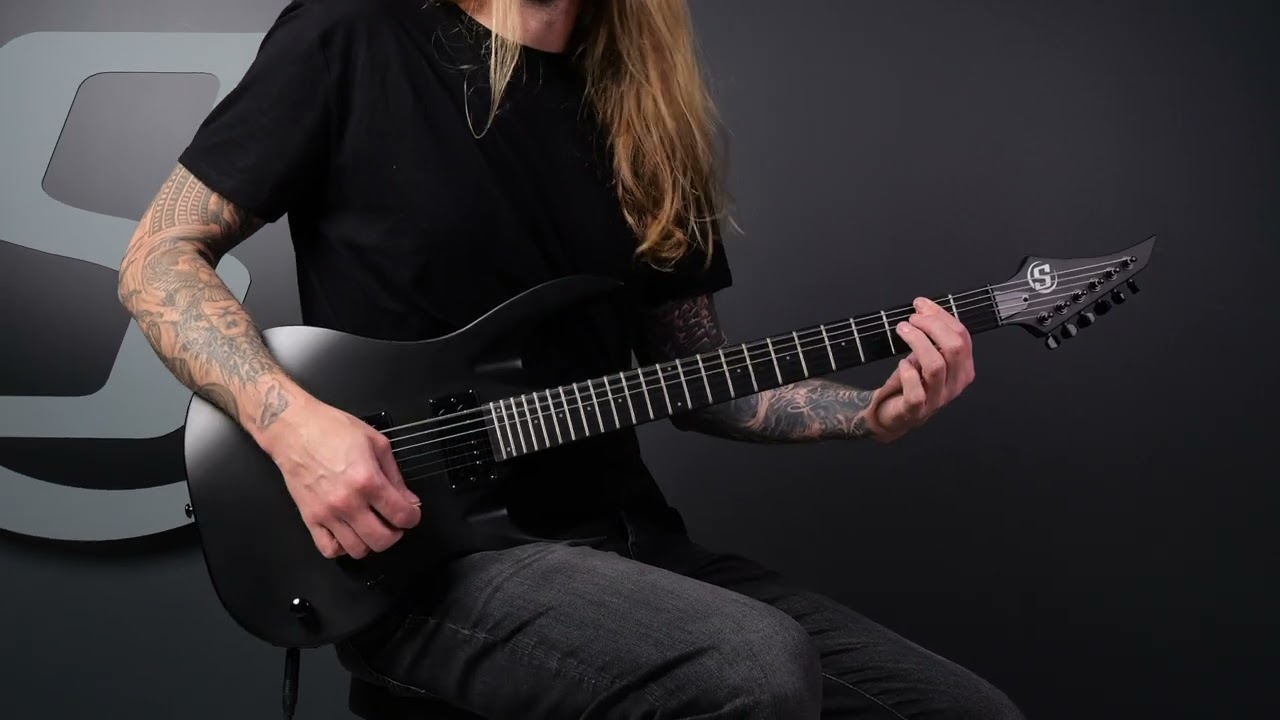 S by Solar AB4.6C LH Electric Guitar - Carbon Black Matte - Left Handed