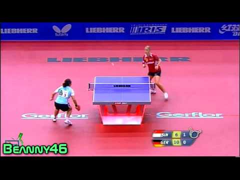 Wang Yue Gu vs Kristin Silbereisen (2010 WTTC)