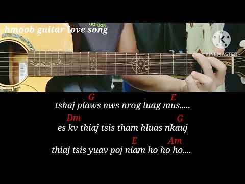 lawv tsis paub guitar chords cover by beer Yang