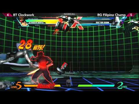 UMvC 3 Curleh Mustache NORCAL - Part 3 - RG Filipino Champ vs BT Clockwork Exhibition