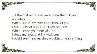Bonnie Tyler - When I Close My Eyes Lyrics