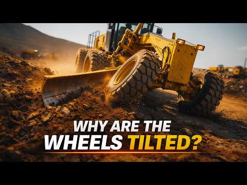 Why Do Motor Graders Tilt Their Wheels?