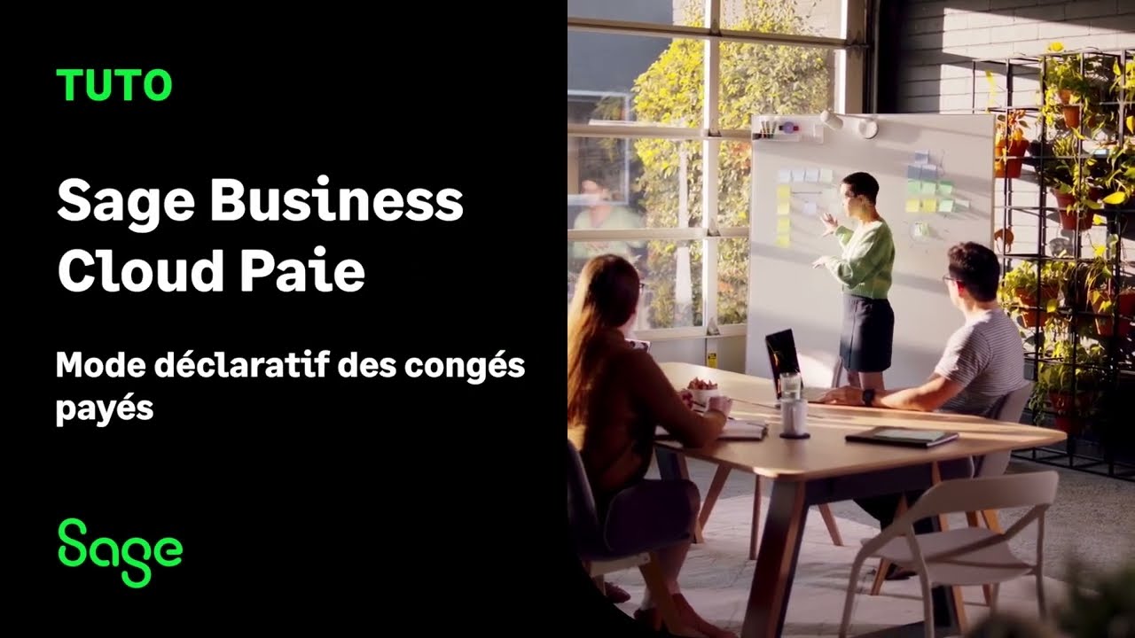 Sage Business Cloud Paie / Sage Service Paie : Mode déclaratif des congés payés