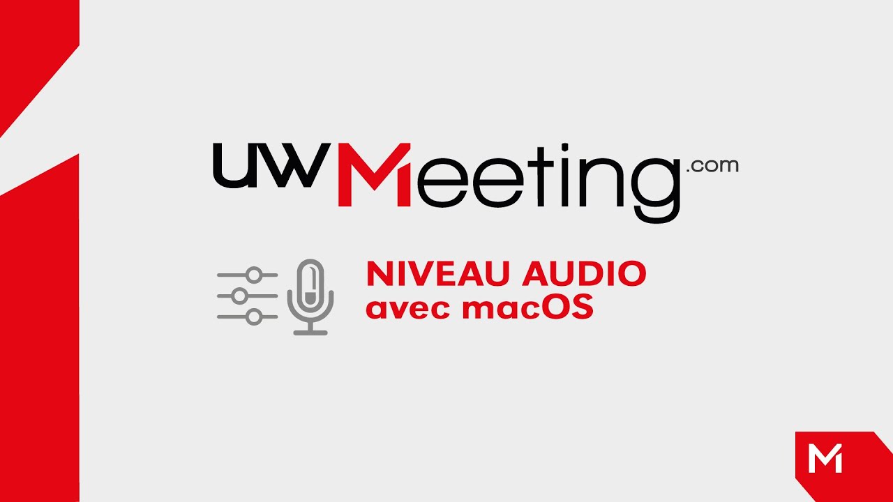 macOS - le niveau du micro