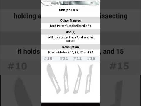 Scalpel no. 3  #scalpel #medicalinstrument #medicalstudent