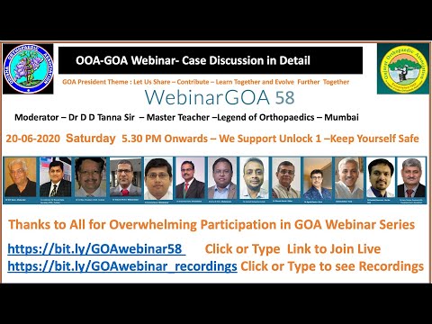 Webinar 58- Odisha Orthopedic Association Case Discussion 1