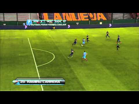 Gol de Carrera. Arsenal 3 - Boca 1. Fecha 16. Torneo Final 2013. Fútbol Para Todos