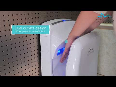 White orchids abs plastic body jet hand dryer, ac220-240 v 5...