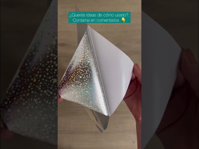 Vídeo relacionado con Azlanway Lote de 9 hojas holográficas de 3 estilos, autoadhesivas, transparentes, A4, láminas decorativas para manualidades