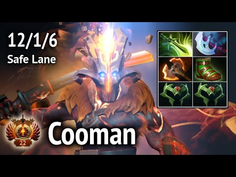 Cooman — Juggernaut Safe Lane. Full game