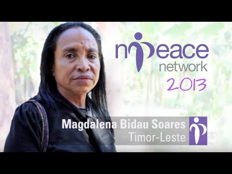 An ex-guerrilla fighter turned peace advocate: Magdalena Bidau Soares wins the N-Peace Awards 2013 Video