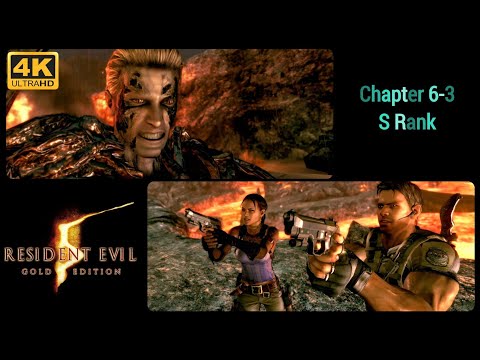 Resident Evil 5 #4k Chapter 6-3 S Rank No Deaths All Emblems Ending