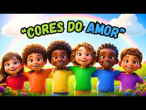 🎵 Cores do Amor – Música Infantil sobre Diversidade de Pele e Amizade 🌈🤎💛💖