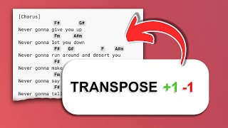 Transpose a Chord Sheet (QUICKEST method)