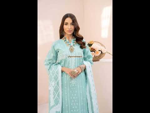 Rashid White Sum Embroidered 3PC - View all Pakistani Girls Wear Collection at pkgarments.com