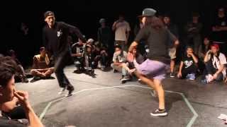 Toprock Final. Babylon vs Yasmin. B1 Saikyo Tag Attack 2014. Bboy vs Bgirl
