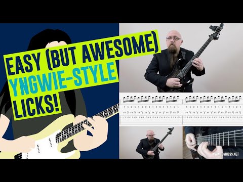Easy Neoclassical Guitar Licks [Yngwie Malmsteen Style]
