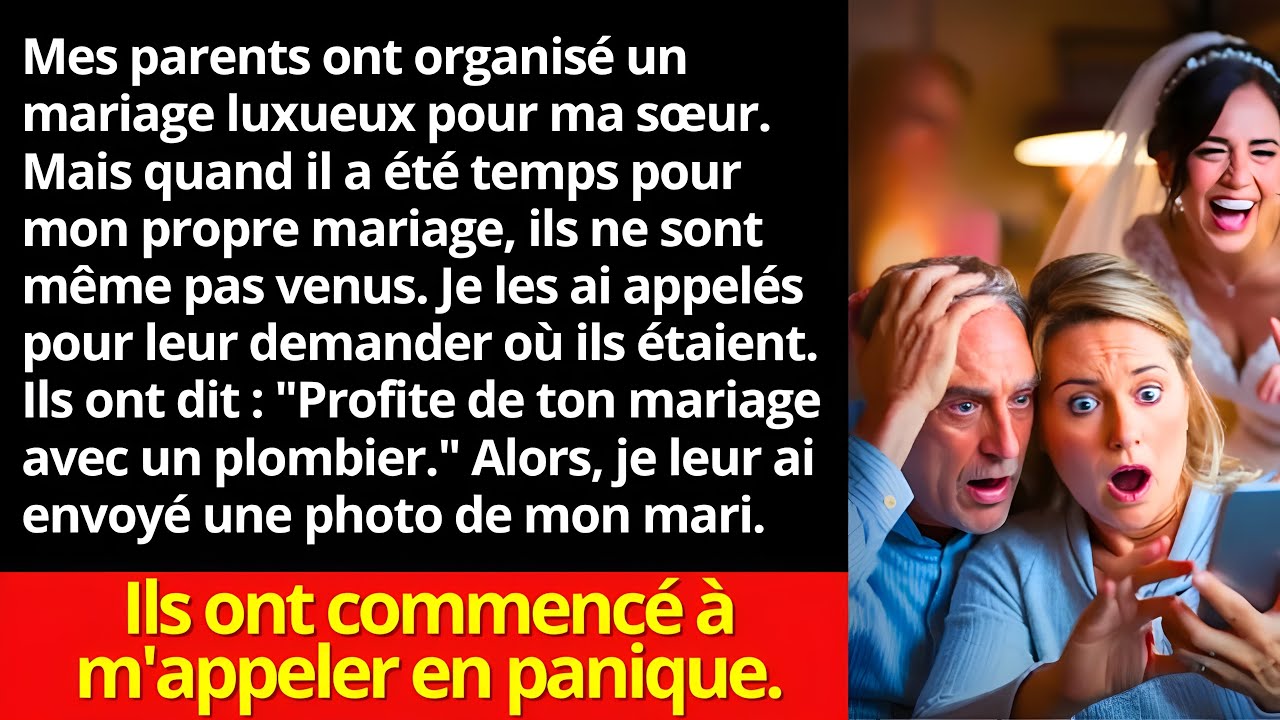 Mes parents ont ignoré mon mariage et ont dit : 'Amuse-toi bien à ton mariage avec un plombier.'…