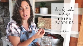 How to Make Dried Zoodles