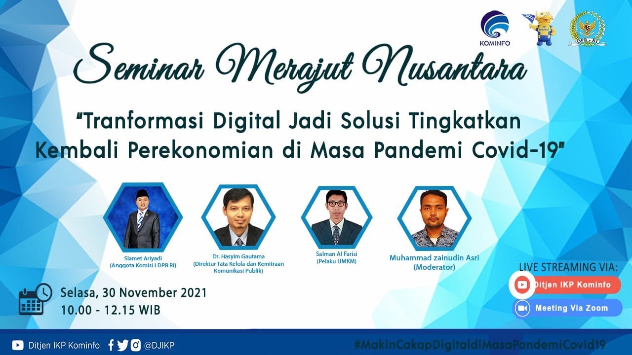Seminar: Transformasi Digital jadi Solusi Tingkatkan Kembali Perekonomian di Masa Pandemi COVID-19