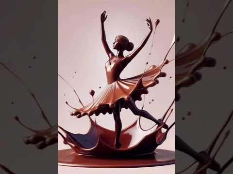 When Chocolate Learns How to Dance” 🍫✨ #satisfyingvideo💃 #relaxingvideo