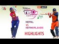 HIGHLIGHTS|| NEPAL VS NETHERLANDS || BAJAJ PULSAR TRI NATIONS T20 SERIES