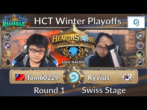 HCT Winter Asia-Pacific: Ryvius vs Tom60229 - Season 3 2018 | Day 1 Swiss Stage Round 1