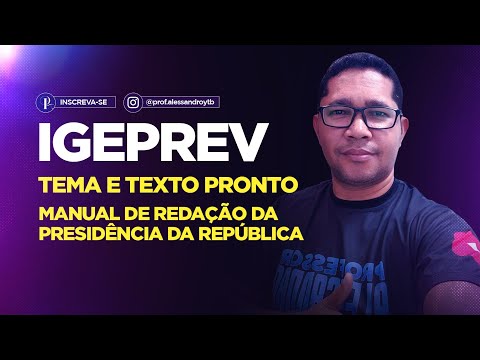 IGEPREV PA: TEMA E TEXTO PRONTO SOBRE ATRIBUTOS DA REDAÇÃO OFICIAL