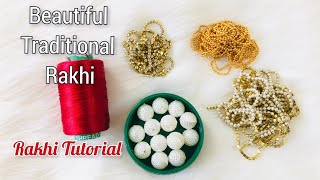 Beautiful Traditional Rakhi Making |How to make Rakhi at home |Silk Thread rakhi |DIY Handmade Rakhi