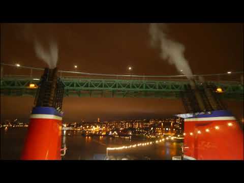 Begrüßung des Kapitän auf der Stena Scandinavica