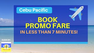 1PISOFARE Book Cebu Pacific in Less Than 7 Minutes!