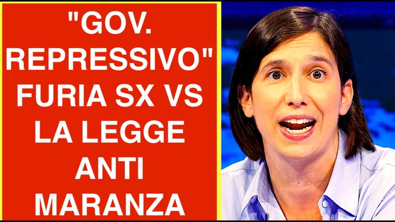 "GOVERNO REPRESSIVO" FURIA DELLE SX VS LA LEGGE ANTI MARANZA