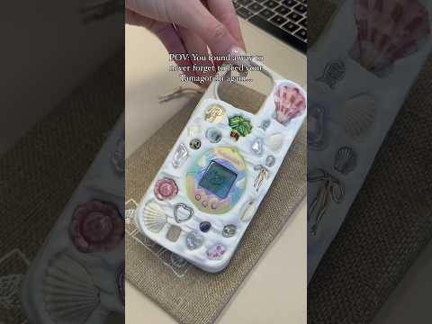 I will never neglect my tamagotchi again… #seashellphonecase #tamagotchi