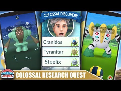 FULL *COLOSSAL DISCOVERY* RESEARCH QUEST - HOW TO GET REGIGIGAS & RESEARCH REWARDS FAST | POKÉMON GO