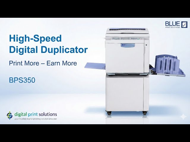 Digital Duplicators - BLUE BPS350 Digital Duplicator (B4 Print ...