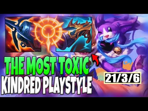 How To Win The Game At Level 3 With Kindred (Making The enemy Team Mental BOOM)