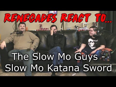 Renegades React to... The Slow Mo Guys - Slow Mo Katana Sword