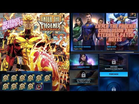 ENTER THE PHOENIX CONCLUSION - ARTIFACTS IS MUST ? - ETERNALS MCU PATCH NOTES | Marvel Future Fight