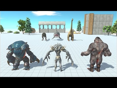 Aquatic with Dinosaurs vs Infernals with Mutant and Alien - Animal Revolt Battle simulator