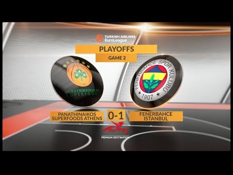 EuroLeague Highlights Playoffs 2: Panathinaikos Superfoods Athens 75-80 Fenerbahce Istanbul