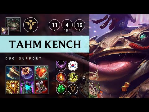Tahm Kench Support vs Thresh - KR Master Patch 25.07