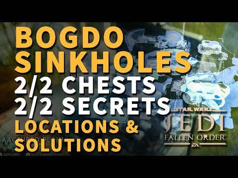 All Bogdo Sinkholes Chests & Secrets Locations Bogano Star Wars Jedi Fallen Order