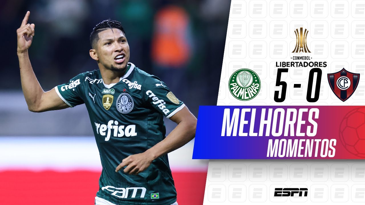 RONY FINALMENTE FAZ GOLAÇO DE BICICLETA, E PALMEIRAS MASSACRA CERRO NA LIBERTADORES