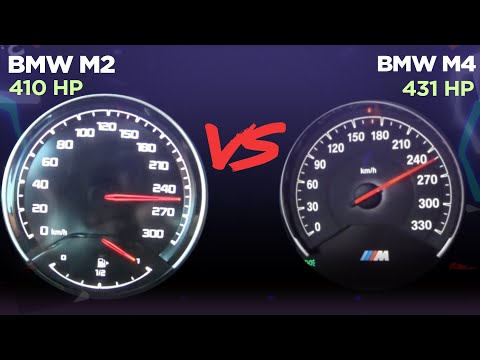 BMW M2 COMPETITION VS BMW M4 - Acceleration Battle 0-250 Km/h