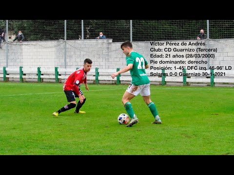VÍCTOR PÉREZ (2000 - CD Guarnizo) vs Solares | Tercera G3